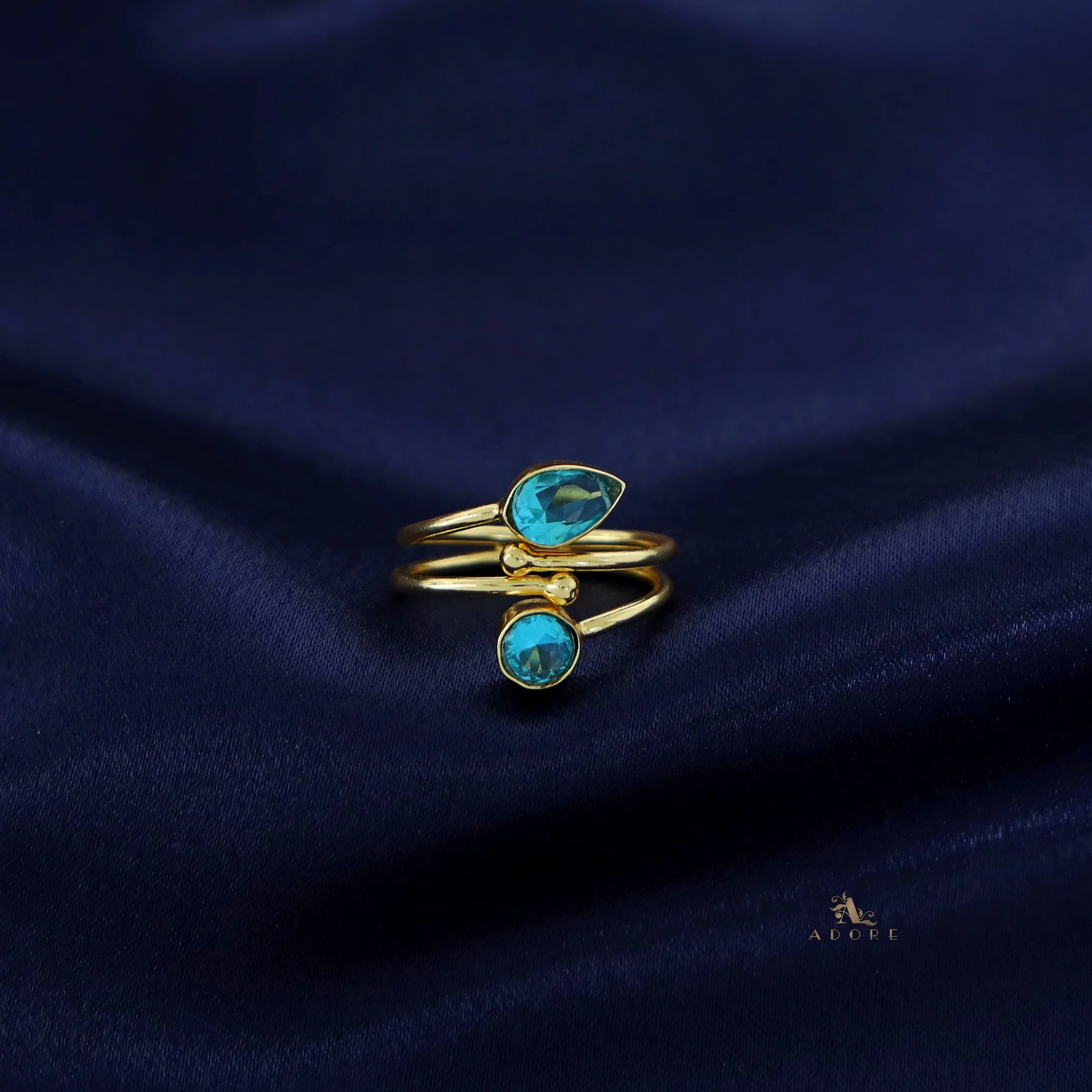 Golden 2 Layer Glossy Drop + Round Ring - Image 5