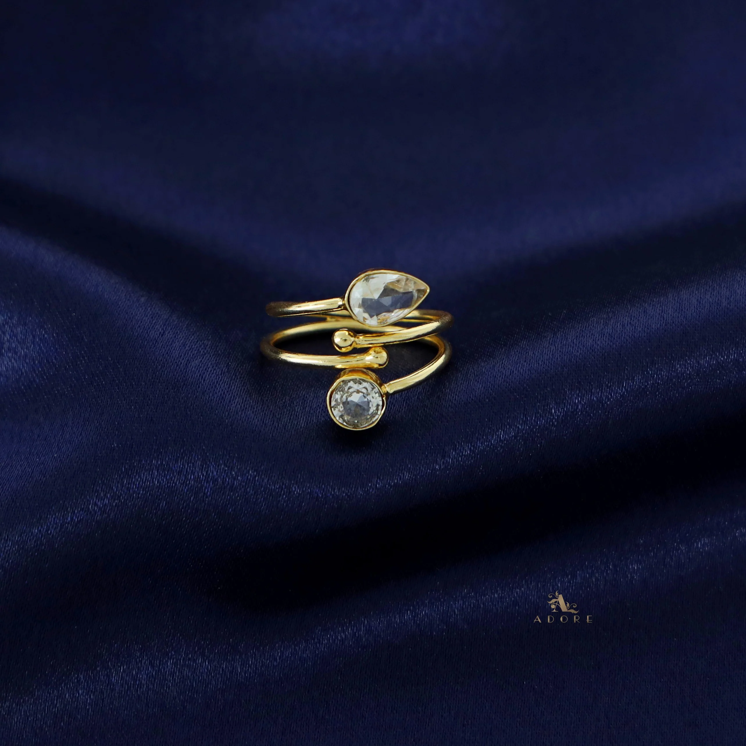 Golden 2 Layer Glossy Drop + Round Ring - Image 7