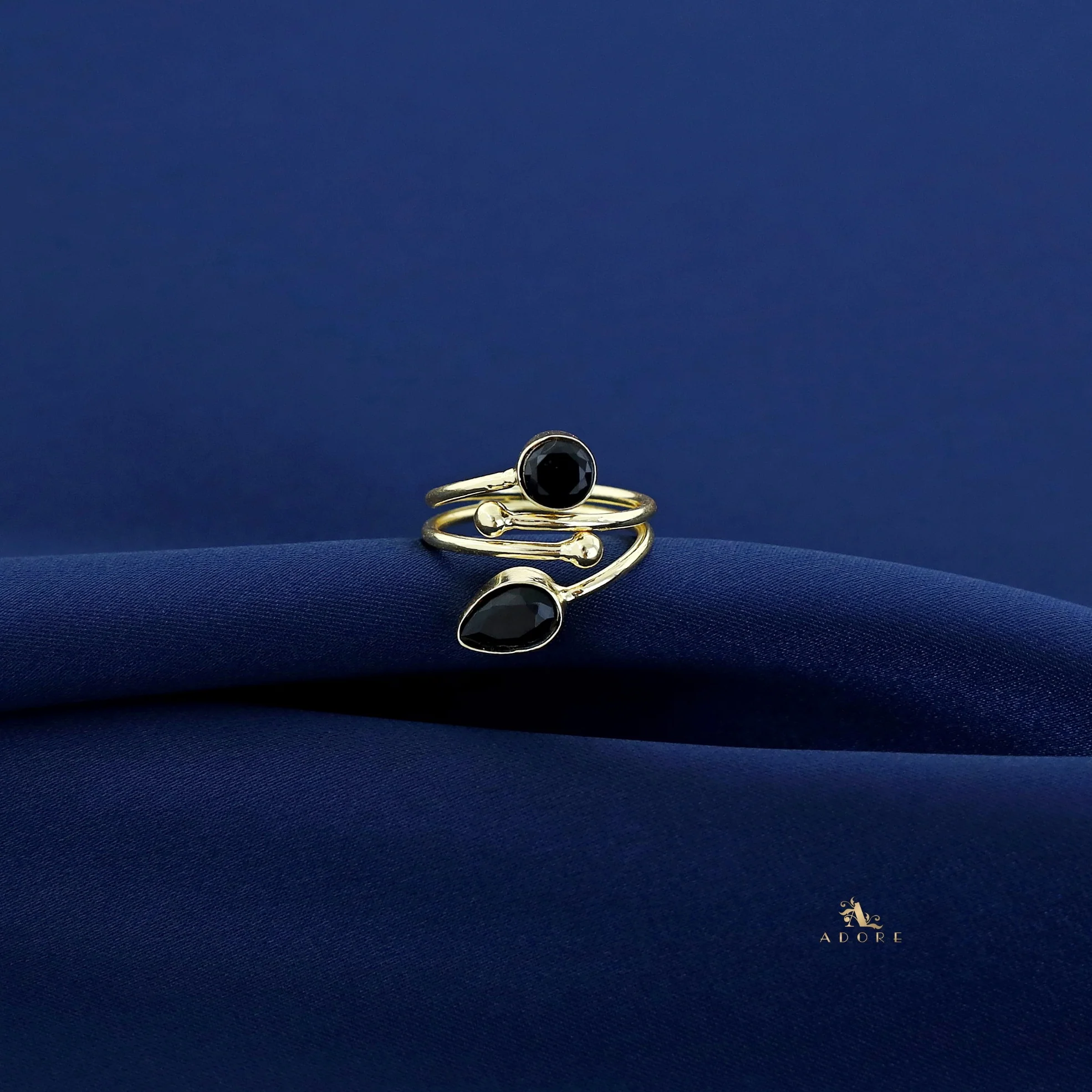 Golden 2 Layer Glossy Drop + Round Ring - Image 8