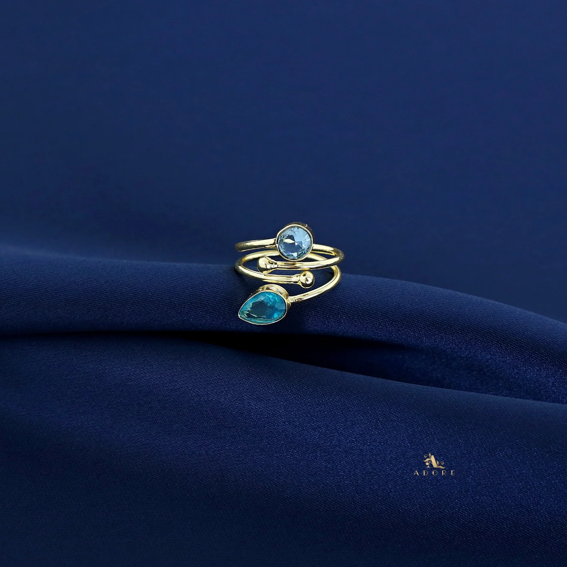 Golden 2 Layer Glossy Drop + Round Ring - Image 9