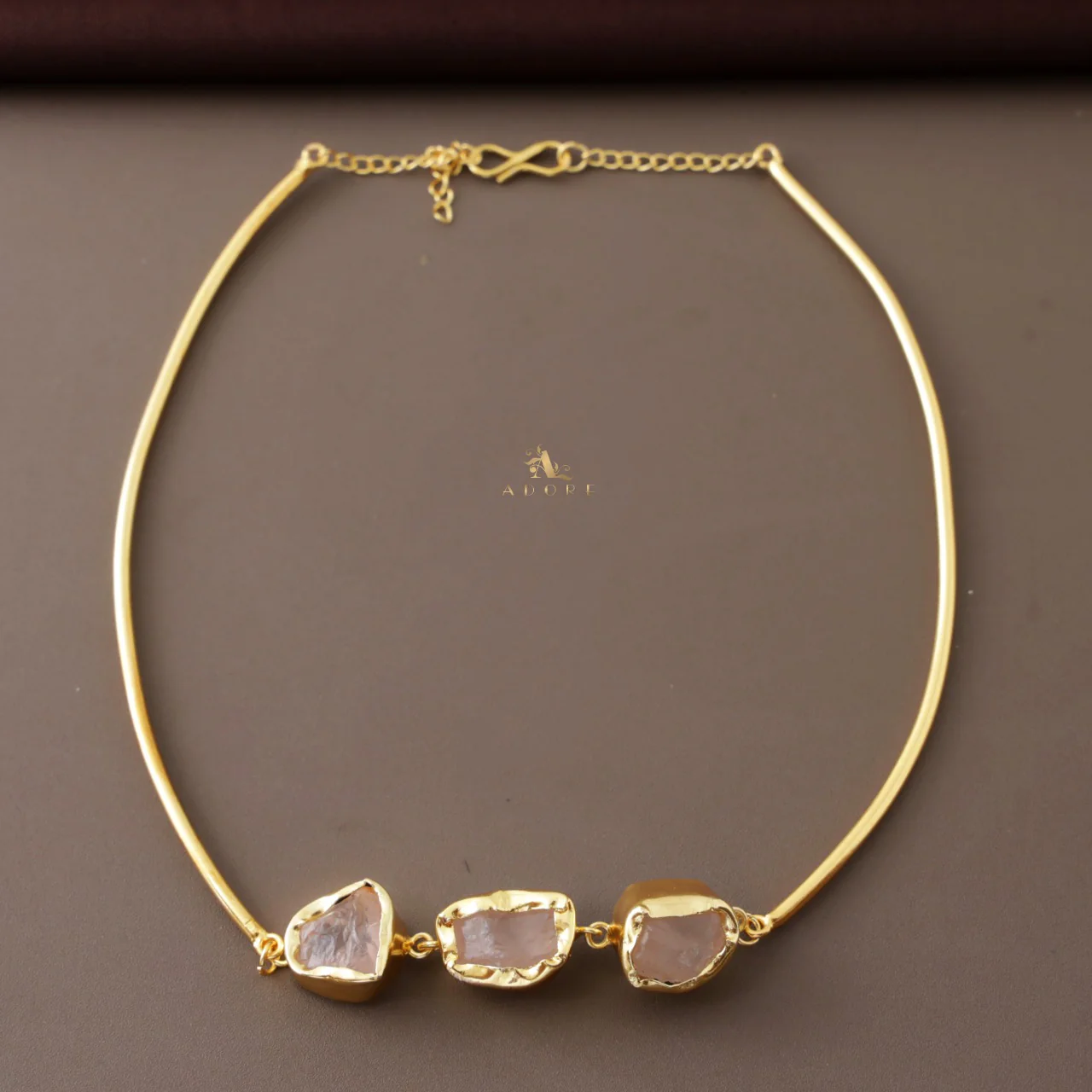 Golden 3 Raw Stone Neck Cuff - Image 12