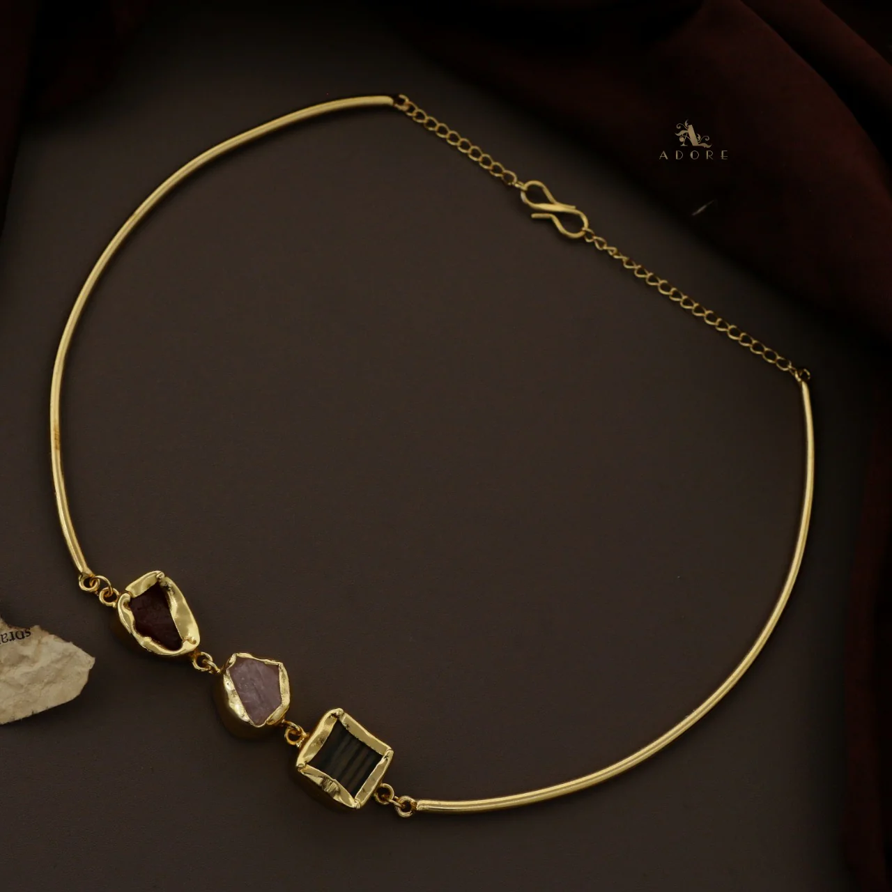 Golden 3 Raw Stone Neck Cuff - Image 23
