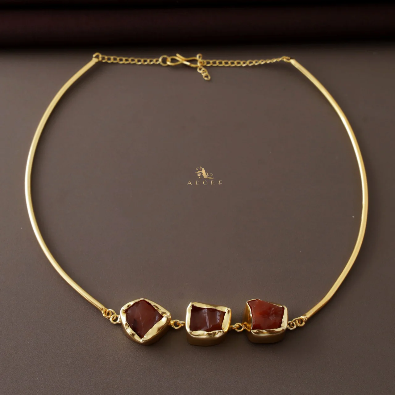 Golden 3 Raw Stone Neck Cuff - Image 8