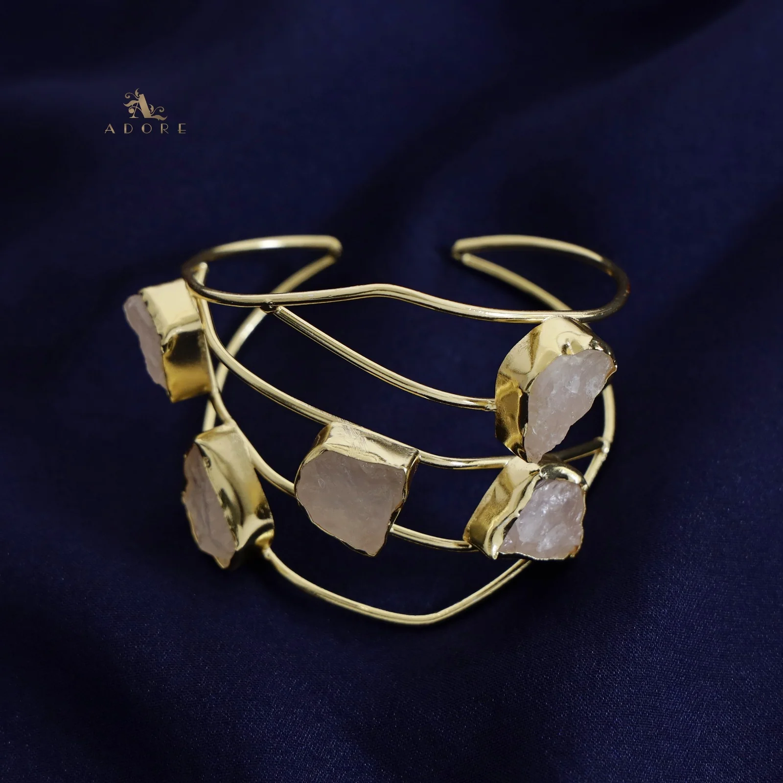 Golden 5 Raw Stone Bangle - Image 15
