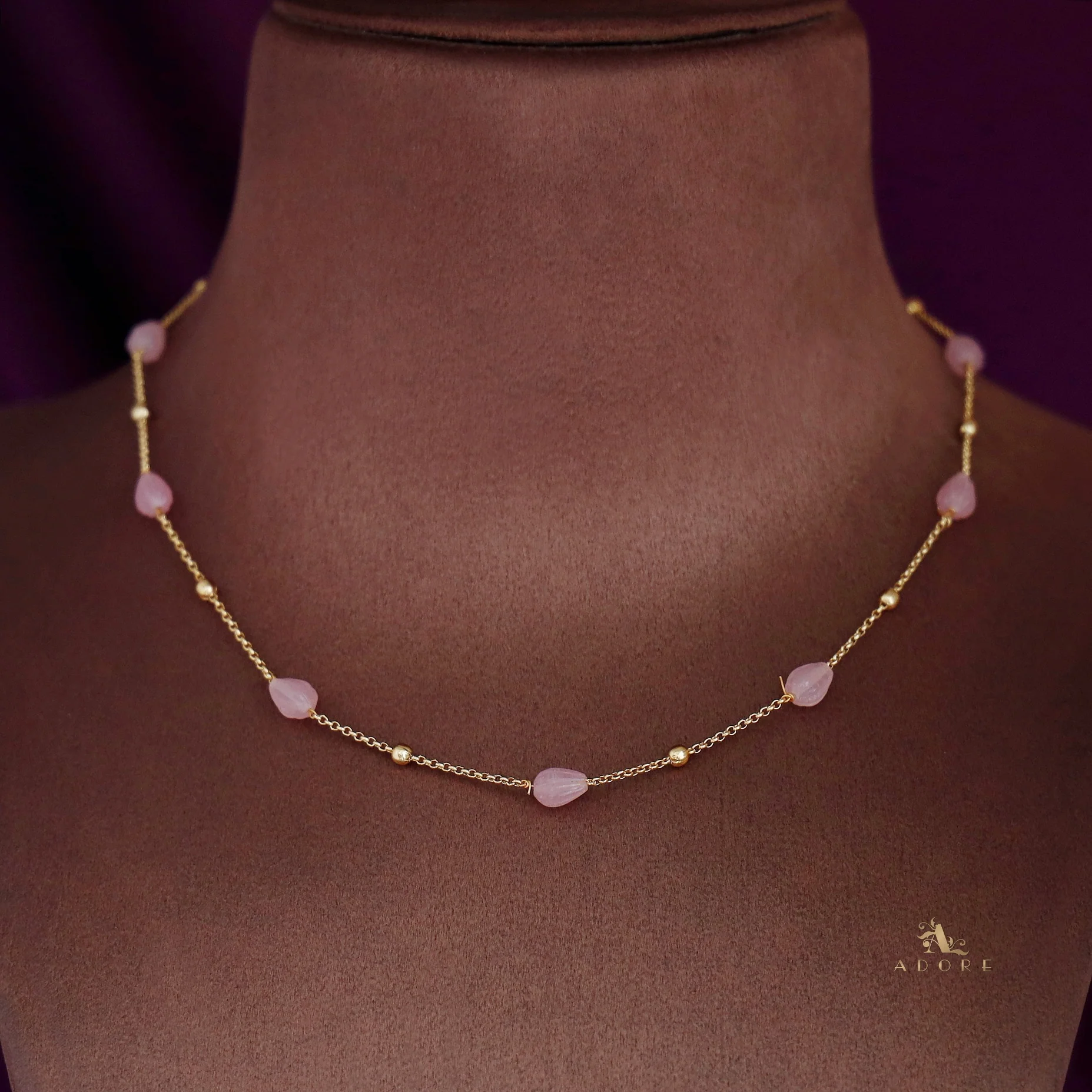 Dharani Beaded Chainy Neckpiece - Image 3