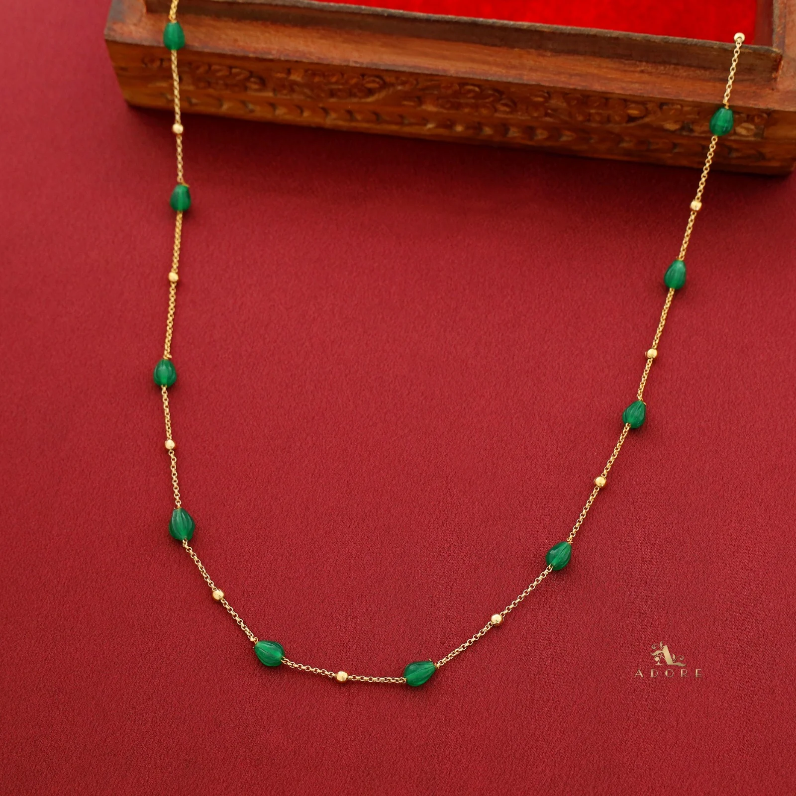 Dharani Beaded Chainy Neckpiece - Image 5