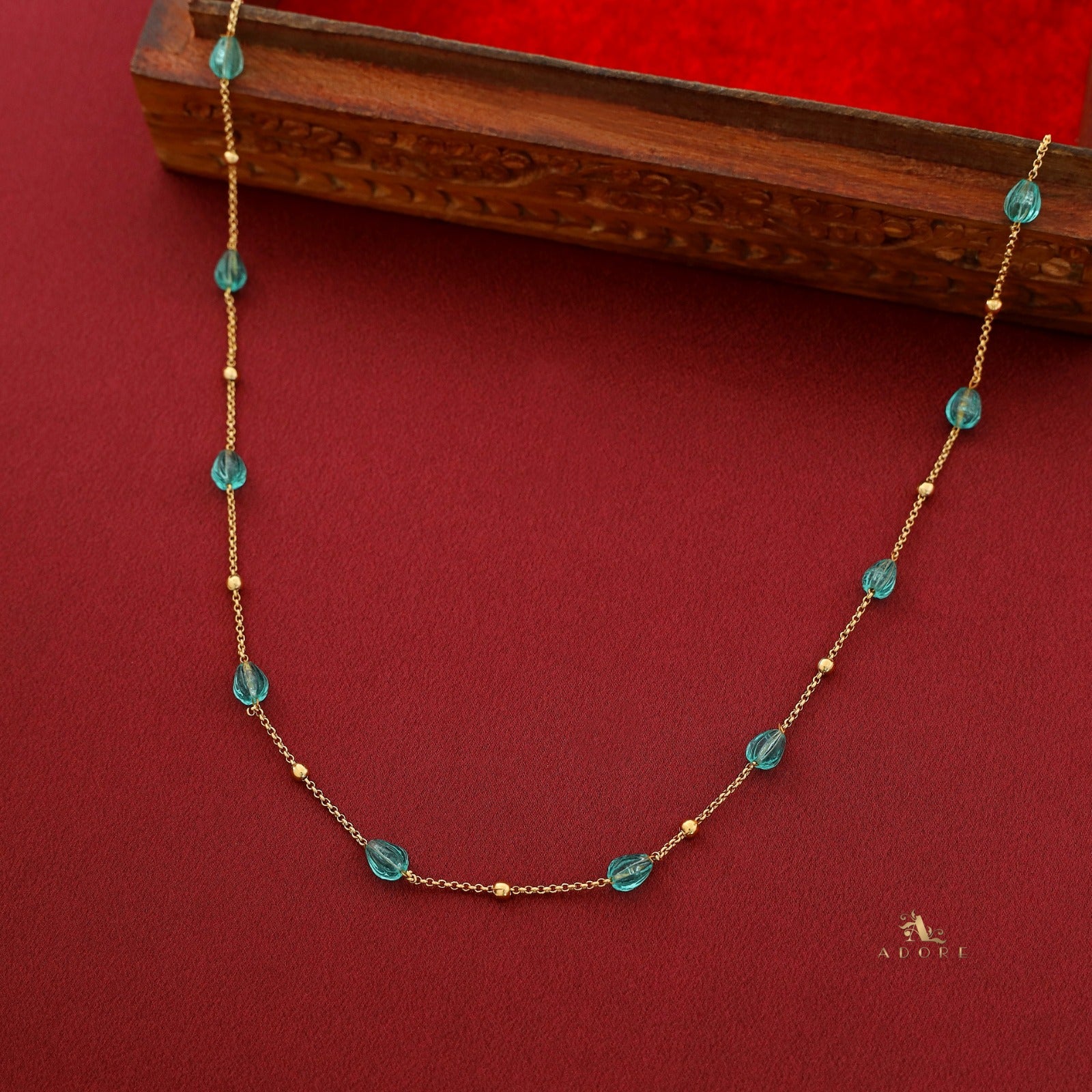 Dharani Beaded Chainy Neckpiece - Image 6