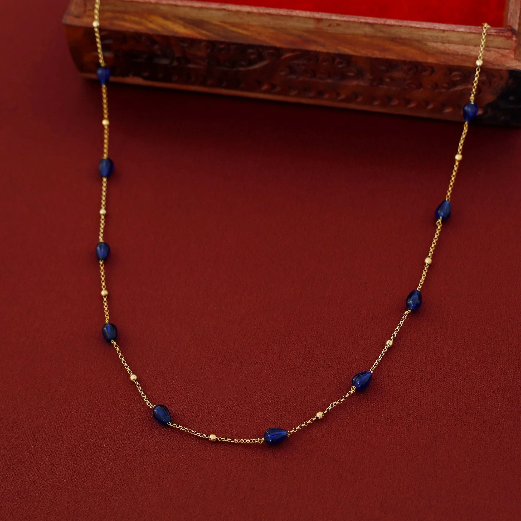Dharani Beaded Chainy Neckpiece - Image 8
