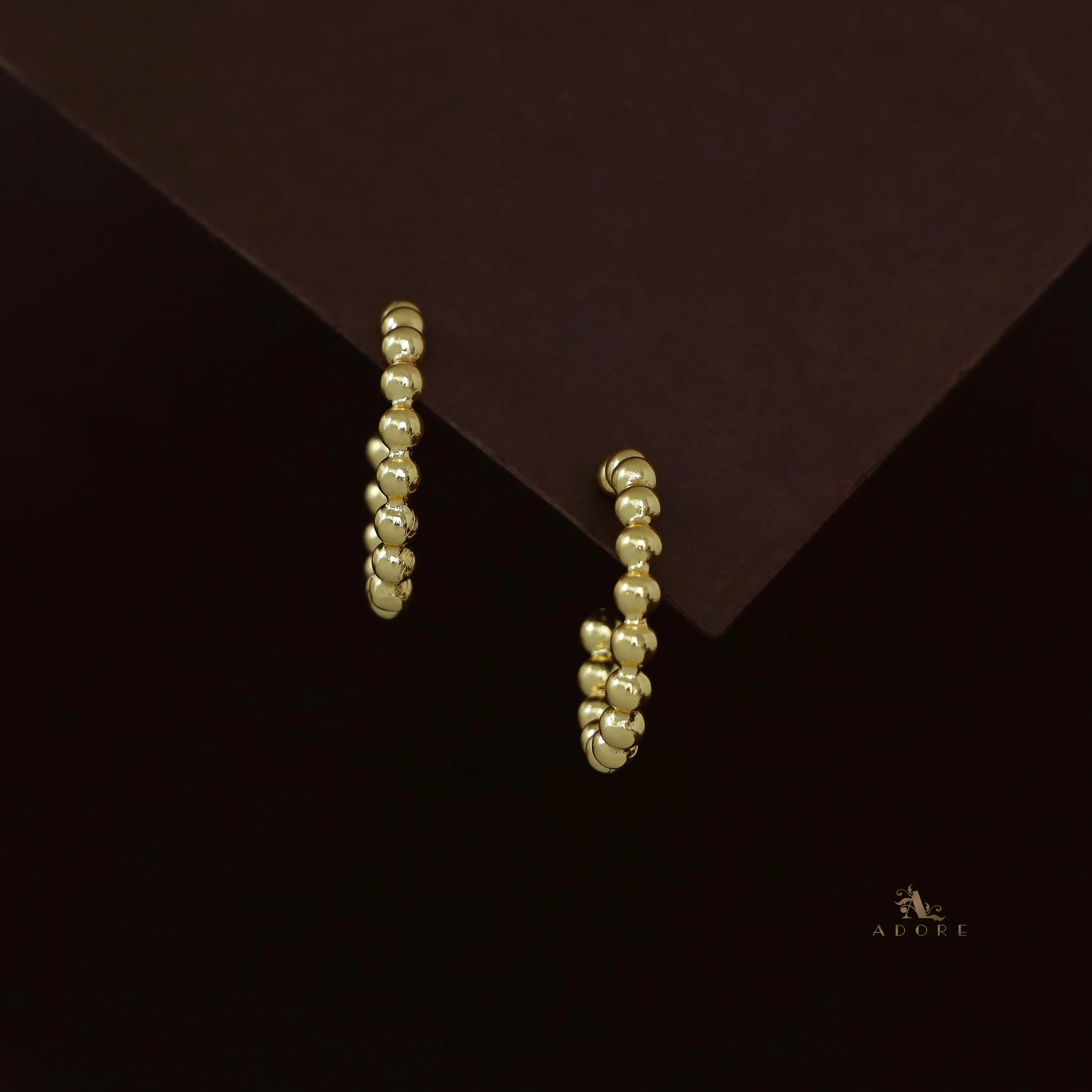 Golden Balls Hoop Earring - Image 2