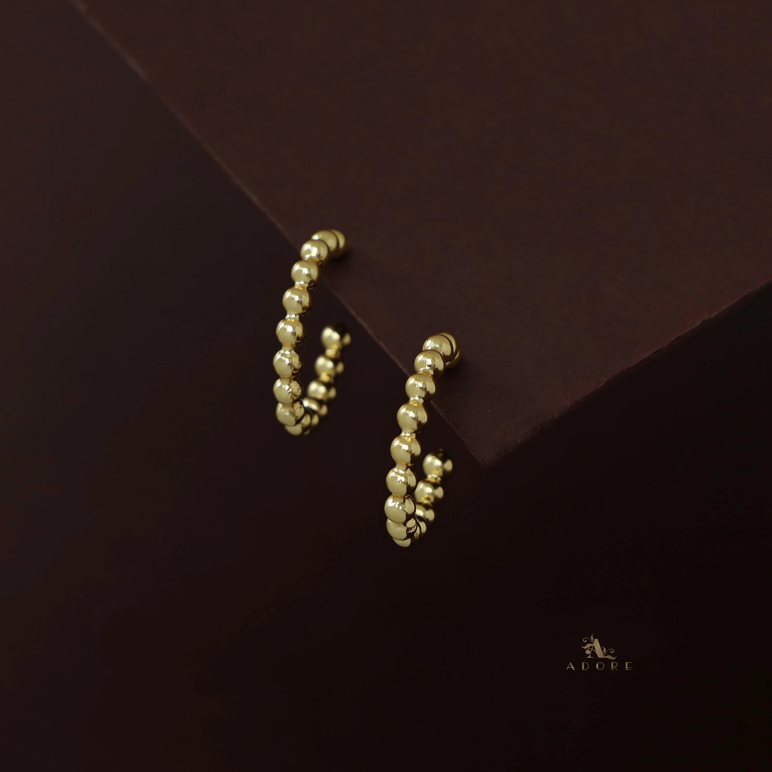 Golden Balls Hoop Earring - Image 3