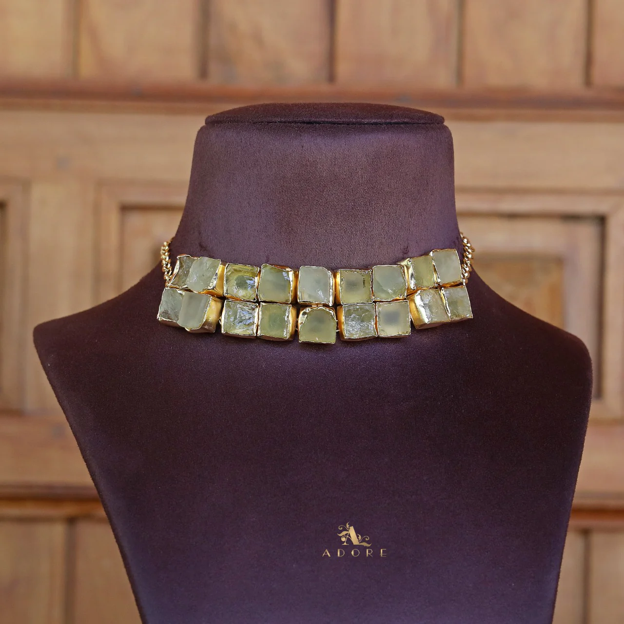 Golden Casia Raw Stone Choker - Image 11