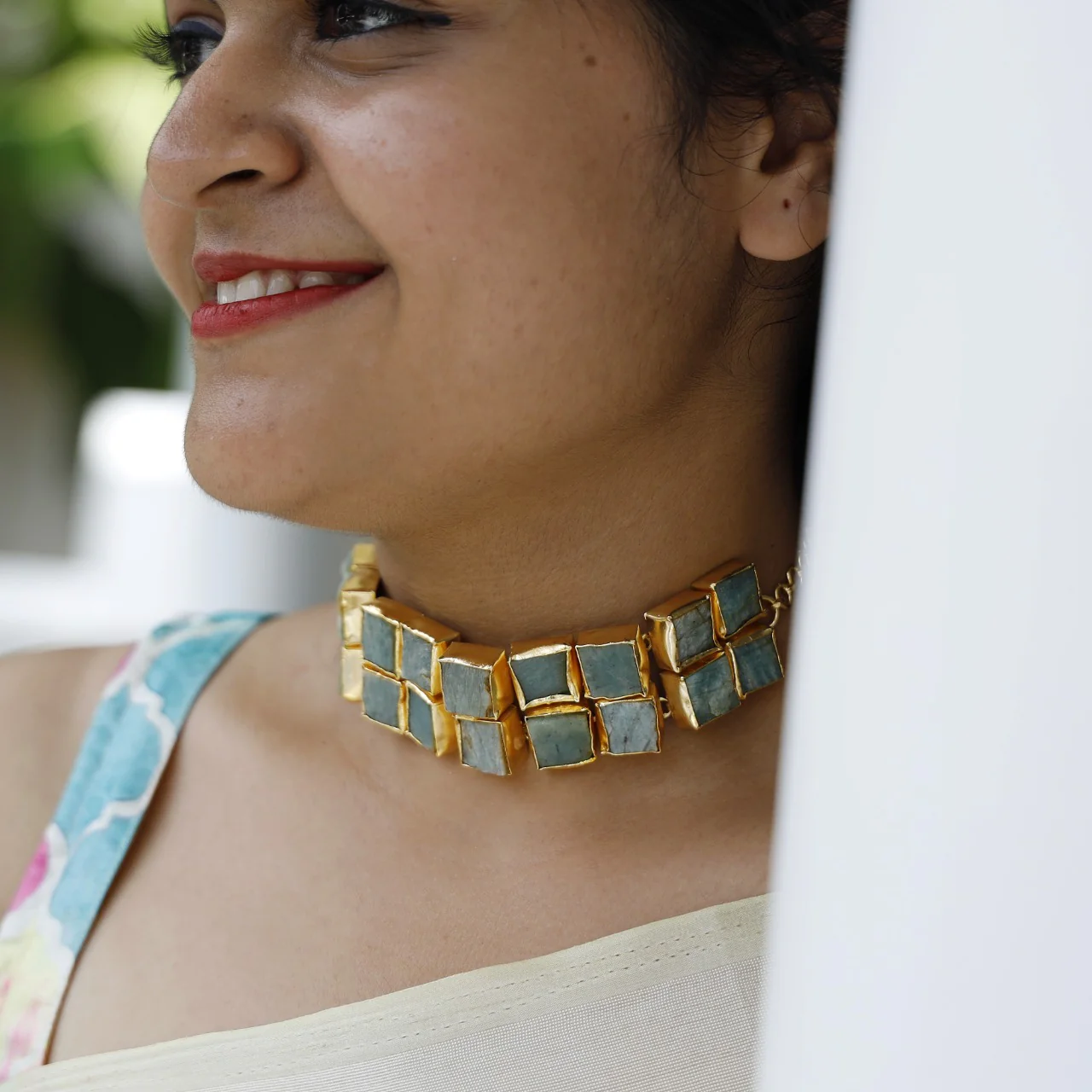 Golden Casia Raw Stone Choker - Image 2