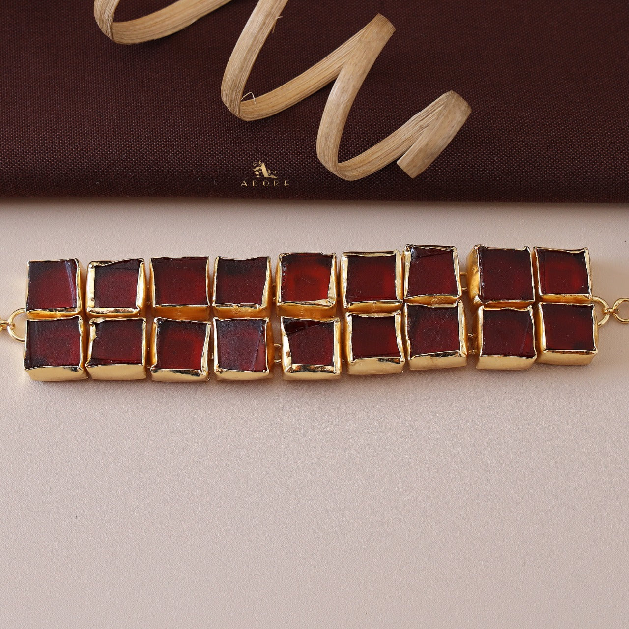 Golden Casia Raw Stone Choker - Image 3