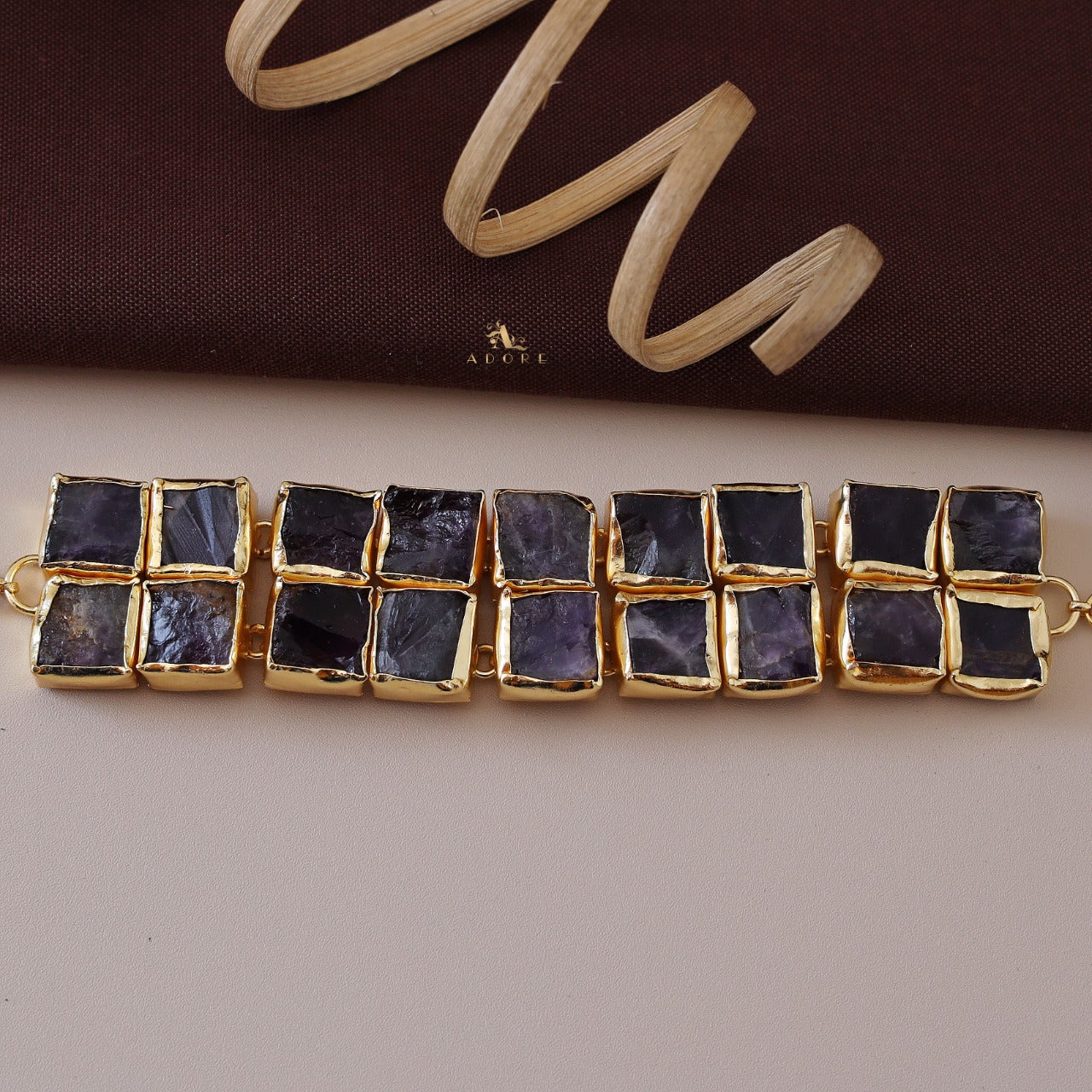 Golden Casia Raw Stone Choker - Image 4