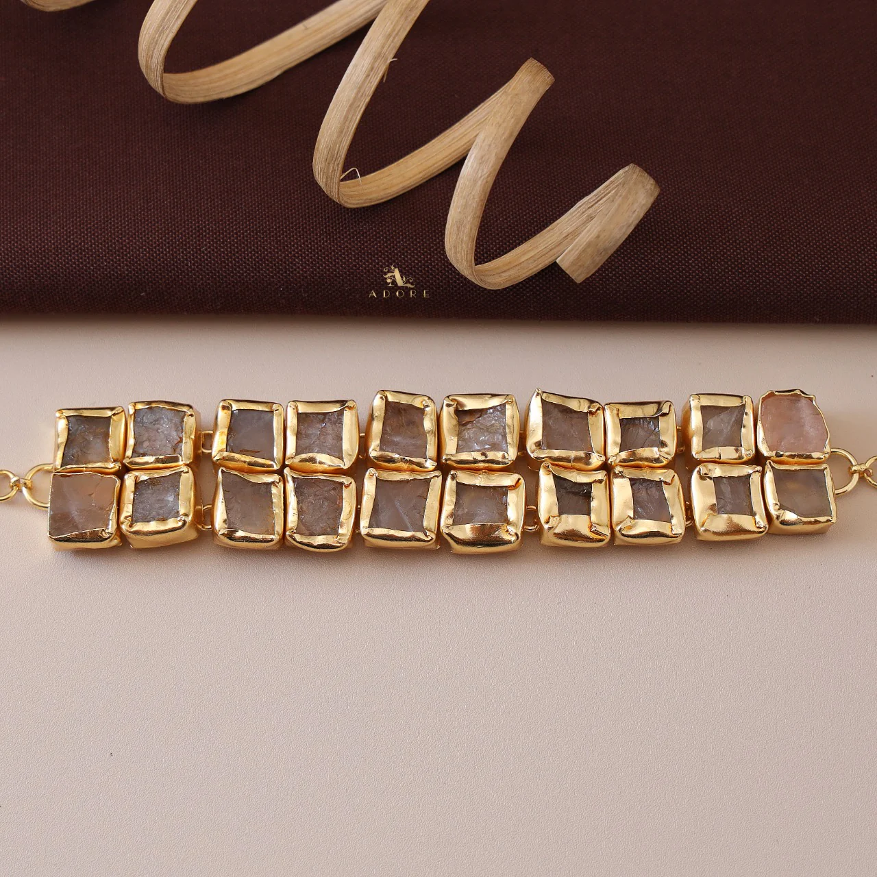 Golden Casia Raw Stone Choker - Image 7