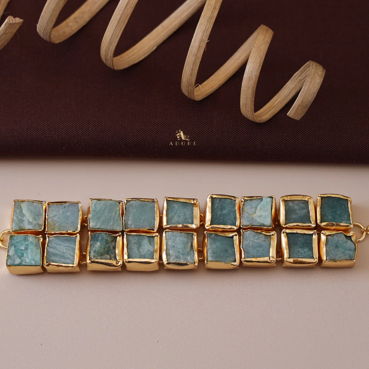 Golden Casia Raw Stone Choker - Image 8