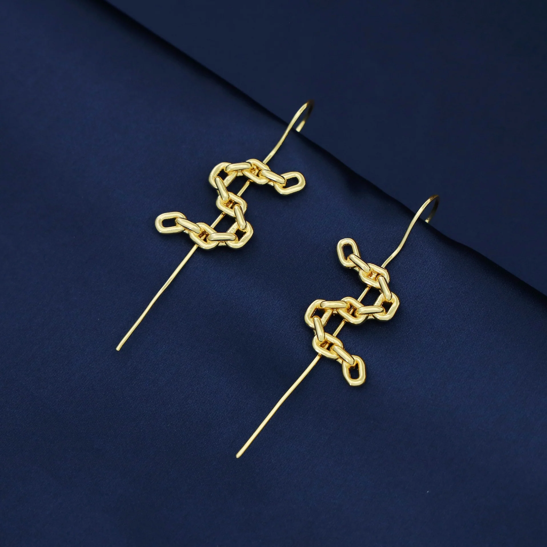 Golden Chainy Ear - Cuff (Set of 2) - Image 2