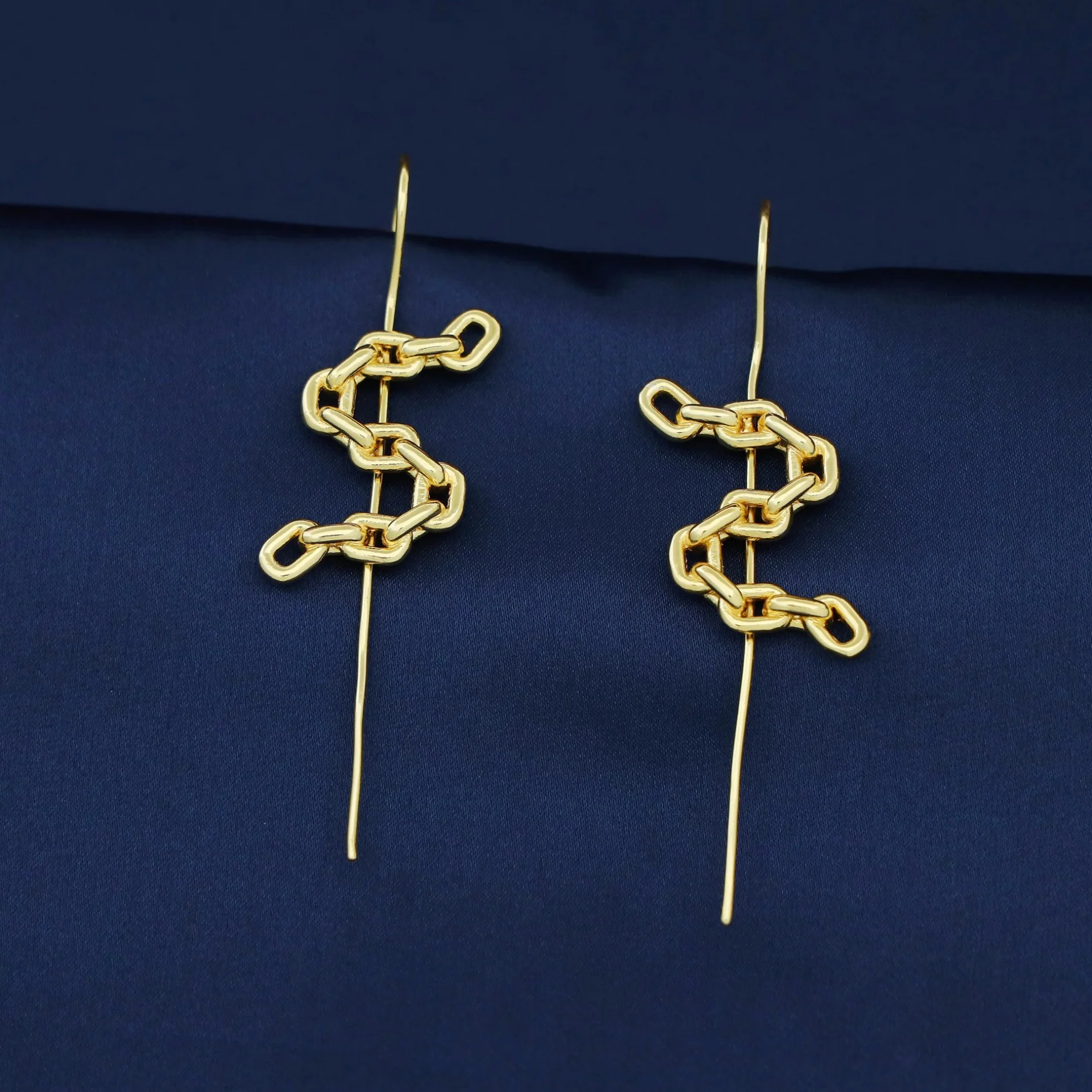 Golden Chainy Ear - Cuff (Set of 2) - Image 3