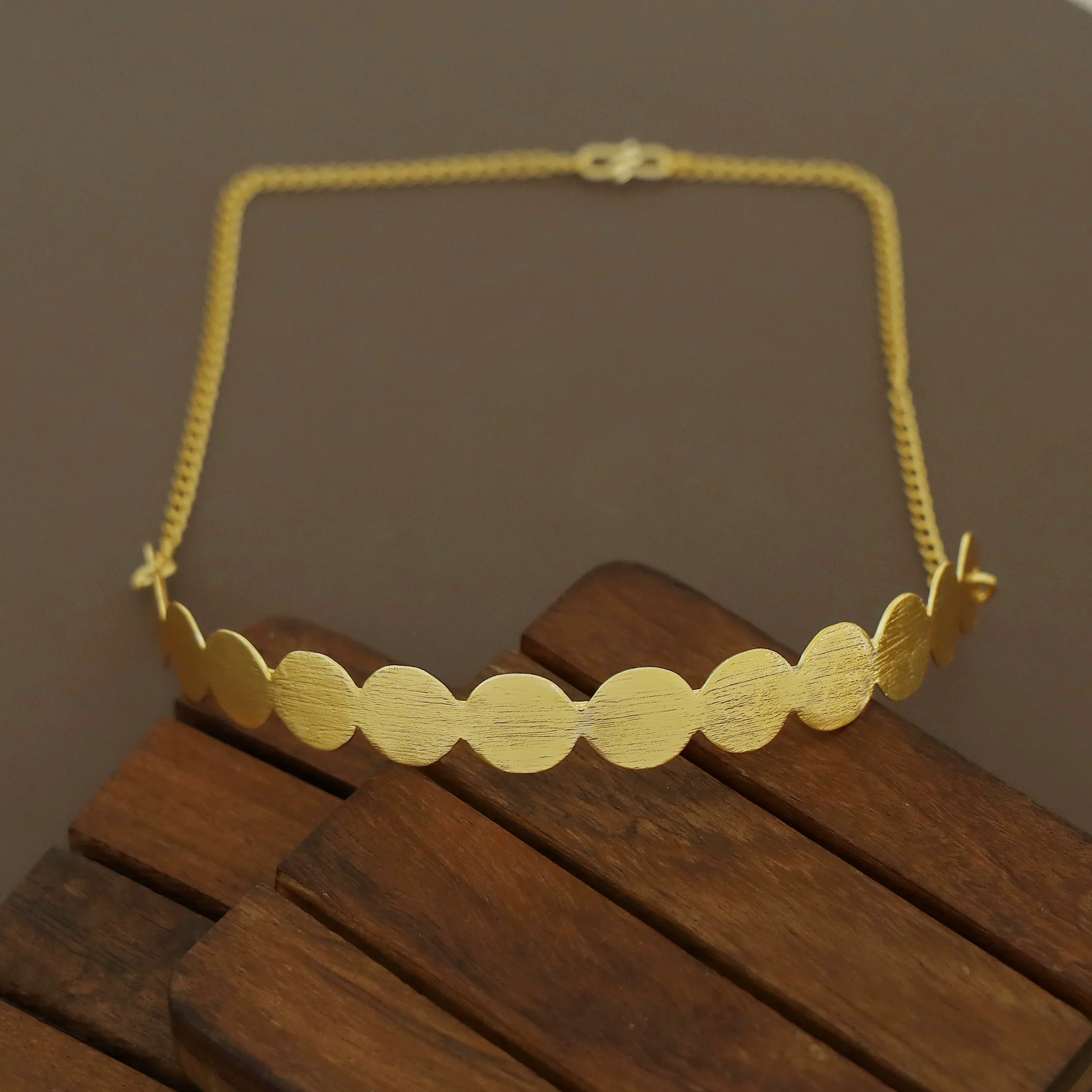 Golden Coin Half Neck Cuff - Image 2
