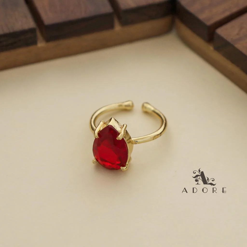 Golden Claw Glossy Drop Ring - Image 17