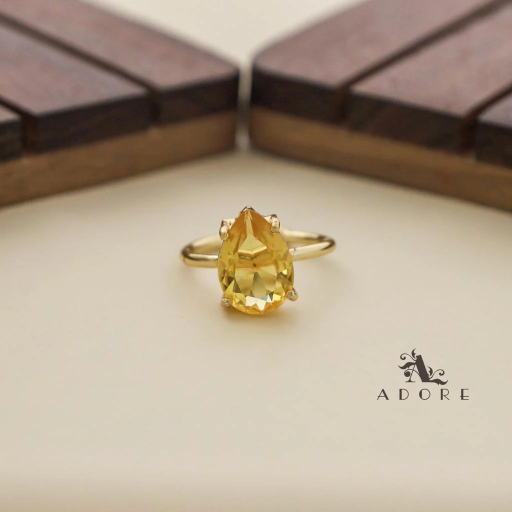 Golden Claw Glossy Drop Ring - Image 7