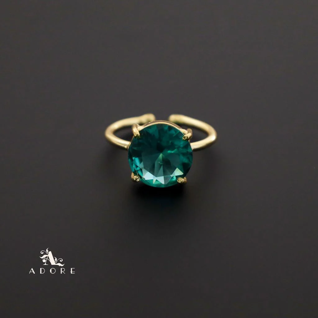 Golden Claw Glossy Round Ring - Image 10