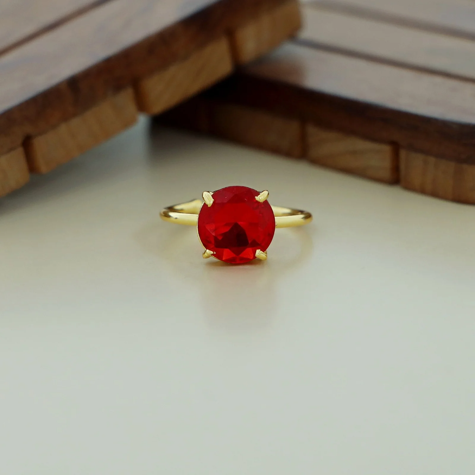 Golden Claw Glossy Round Ring - Image 26