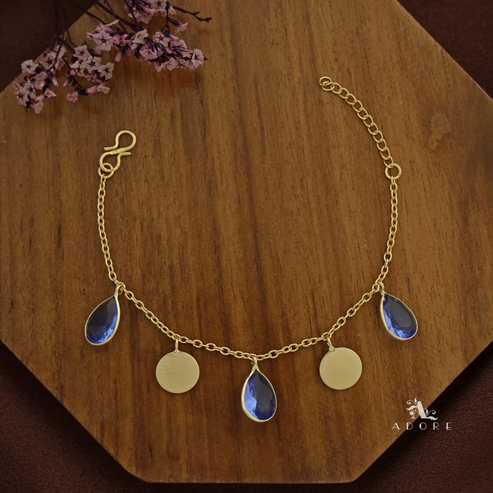 Golden Coin + Glossy Drop Bracelet - Image 12