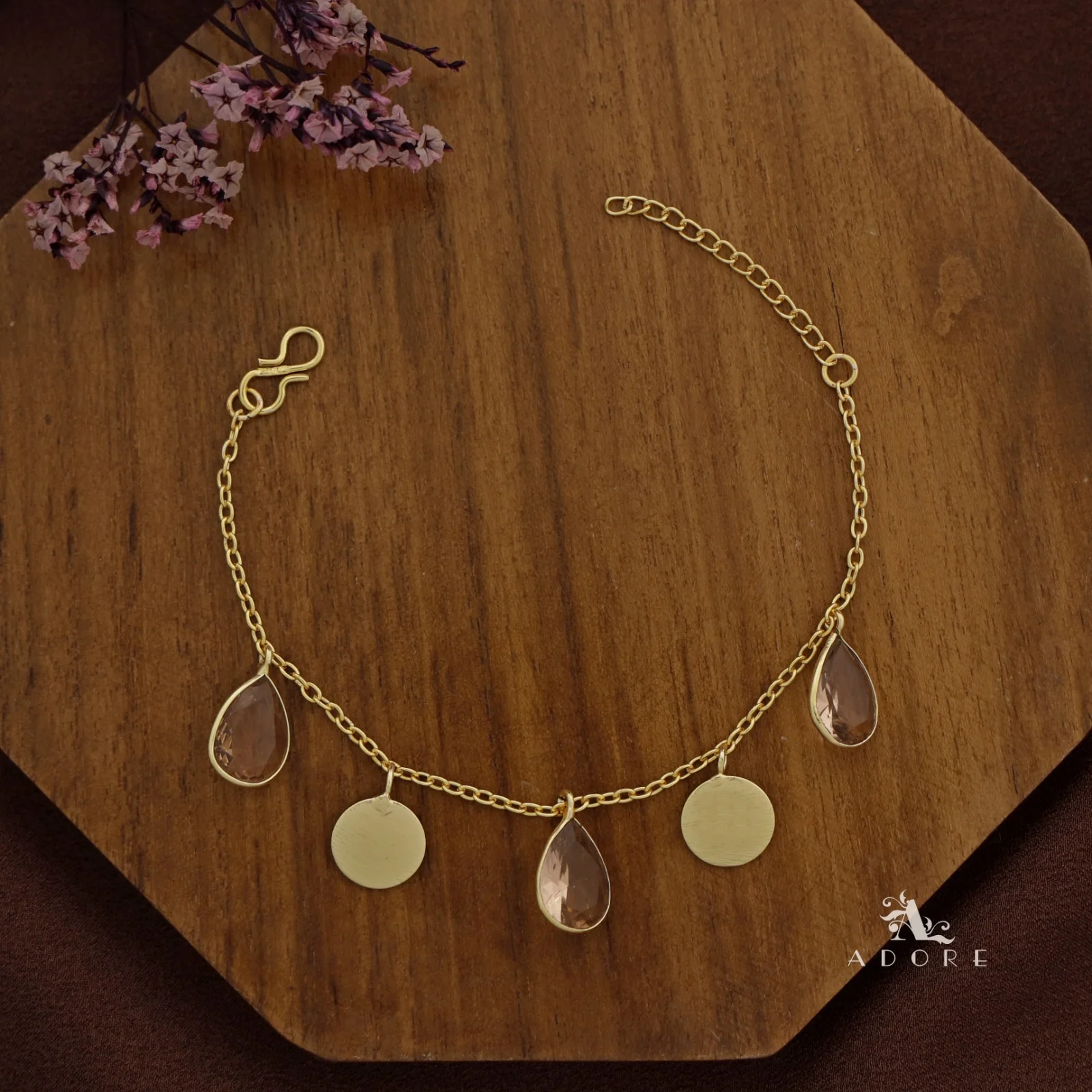 Golden Coin + Glossy Drop Bracelet - Image 13