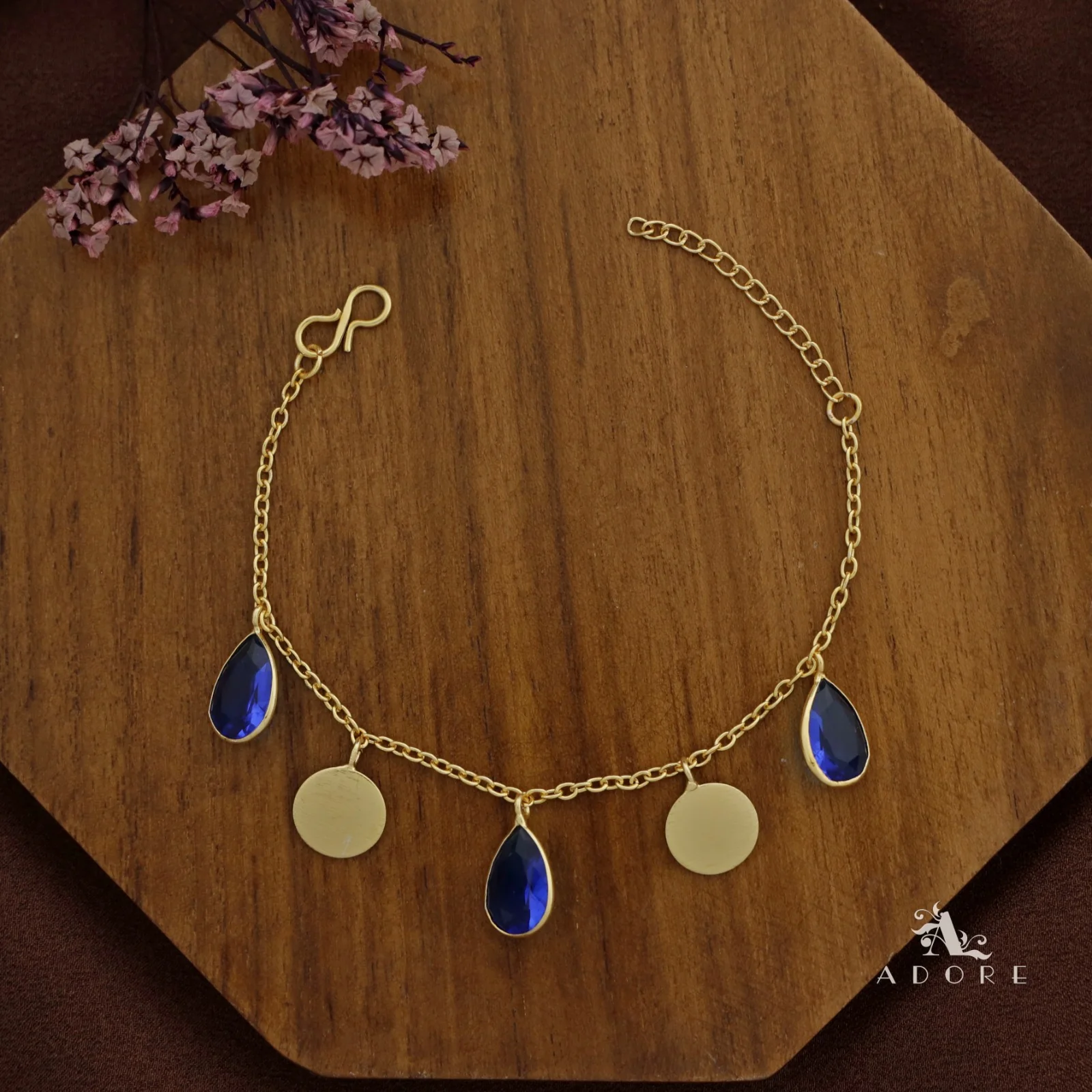 Golden Coin + Glossy Drop Bracelet - Image 14