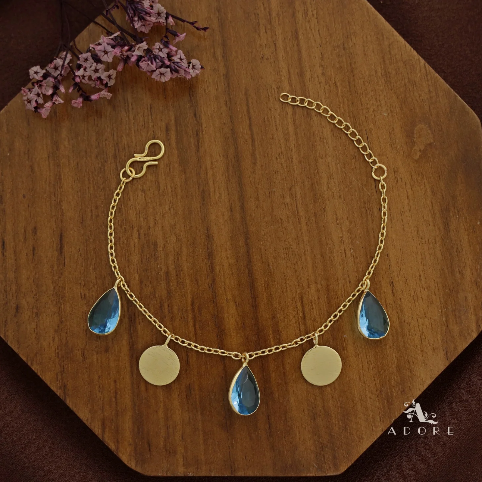 Golden Coin + Glossy Drop Bracelet - Image 18