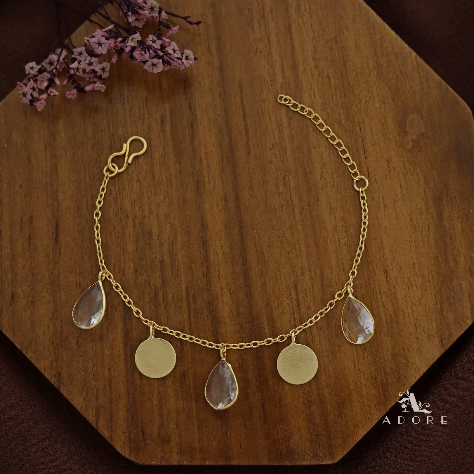 Golden Coin + Glossy Drop Bracelet - Image 19