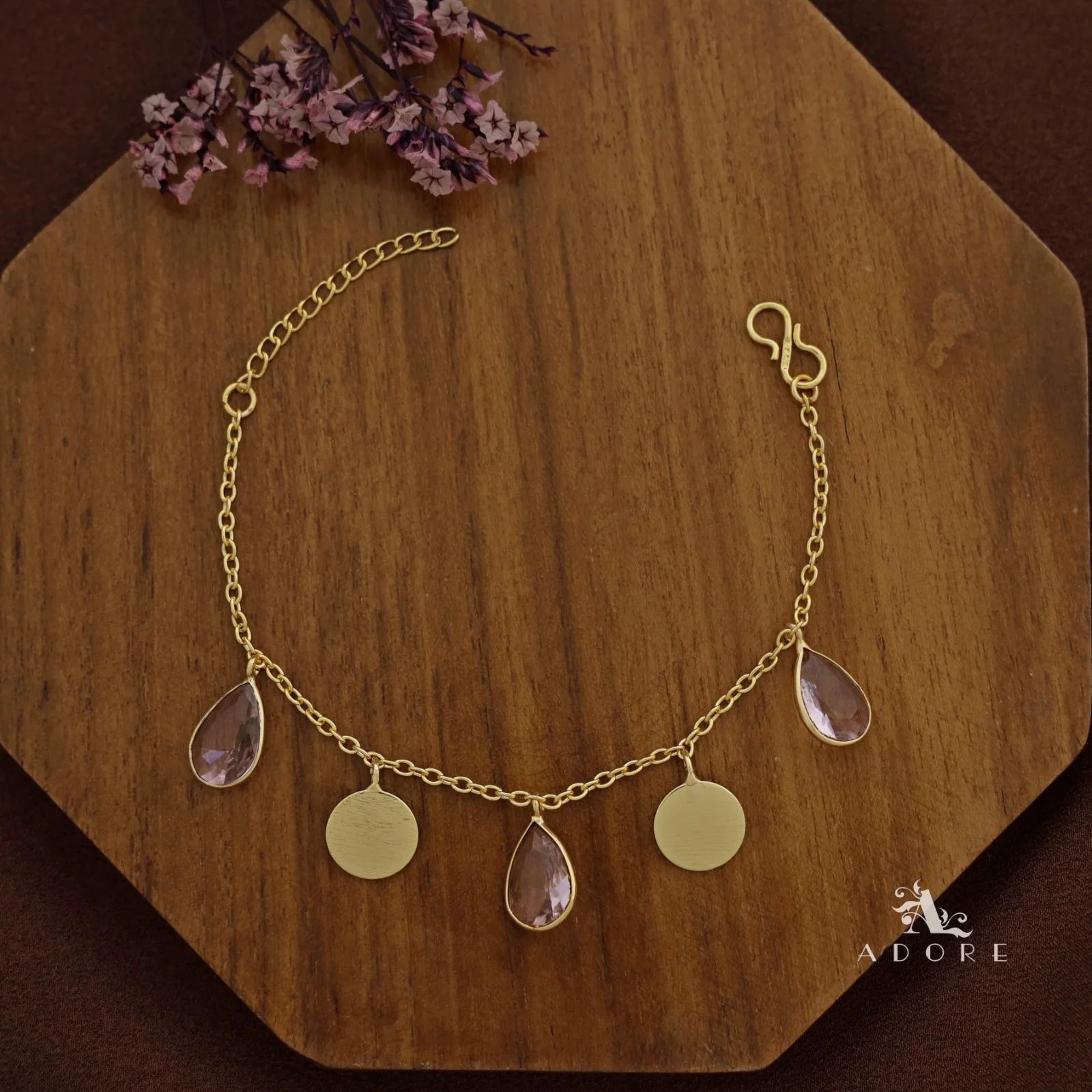 Golden Coin + Glossy Drop Bracelet - Image 20