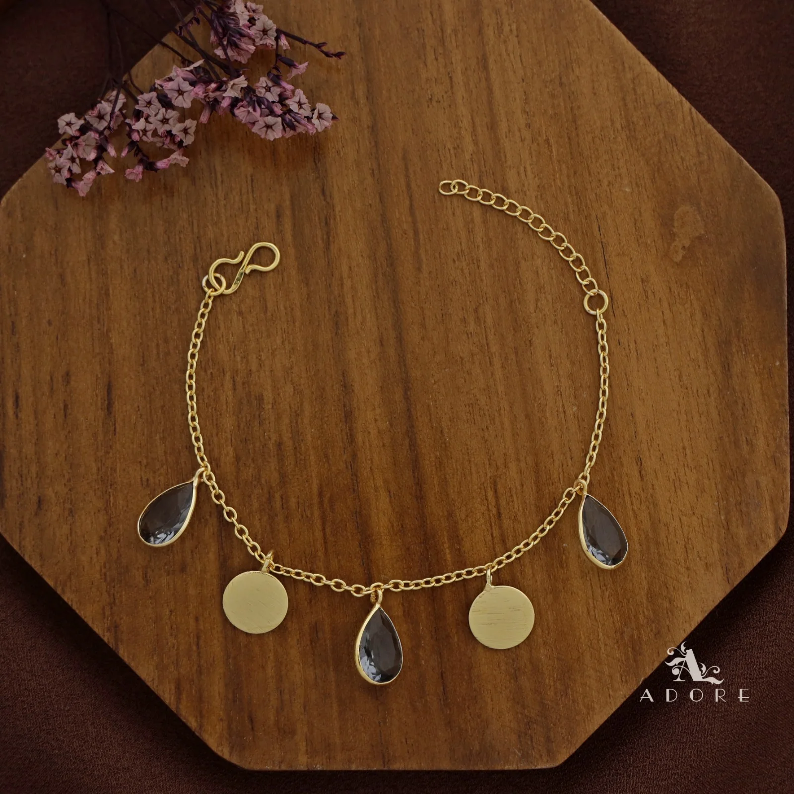Golden Coin + Glossy Drop Bracelet - Image 21