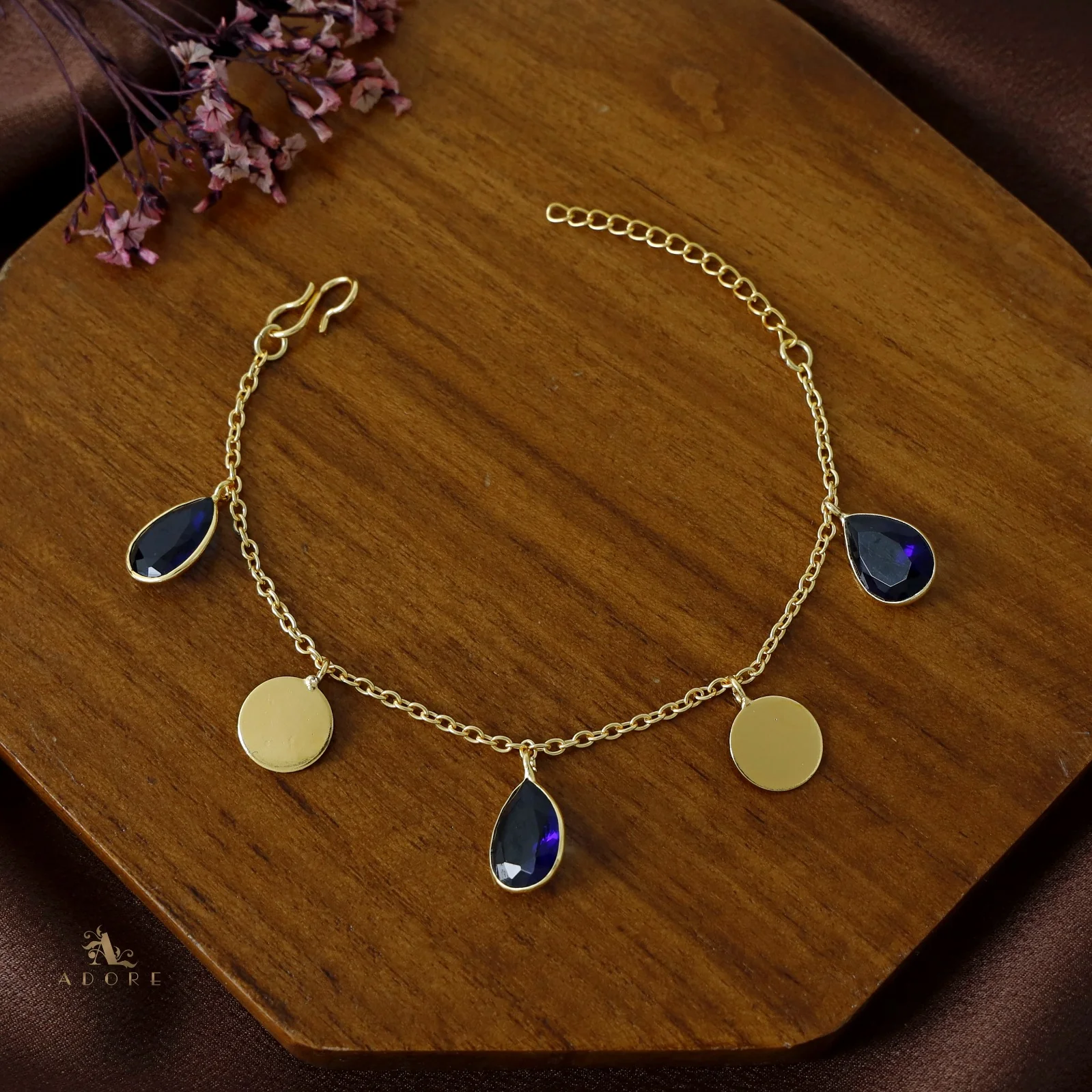 Golden Coin + Glossy Drop Bracelet - Image 26