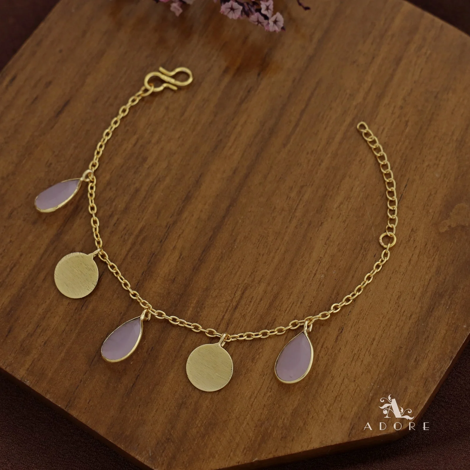 Golden Coin + Glossy Drop Bracelet - Image 6
