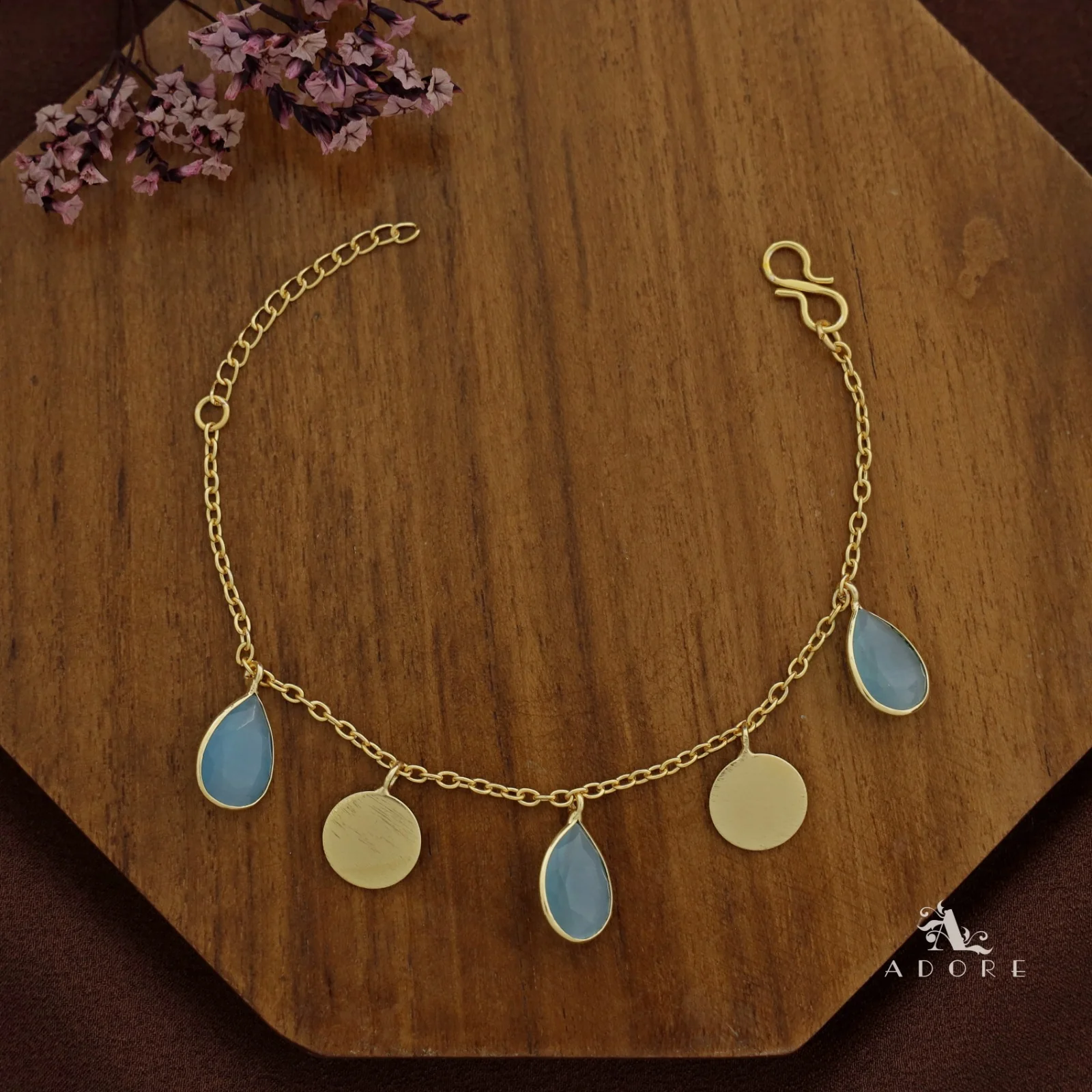 Golden Coin + Glossy Drop Bracelet - Image 8