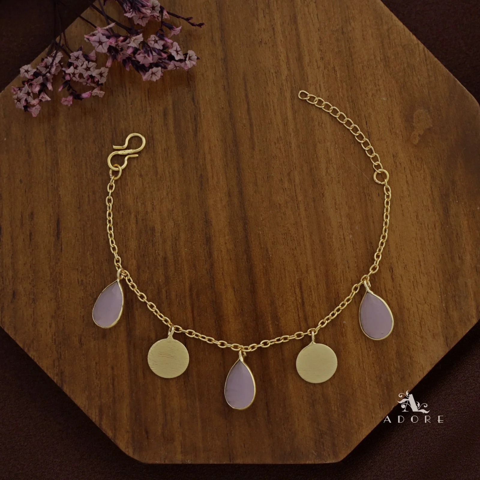 Golden Coin + Glossy Drop Bracelet - Image 9