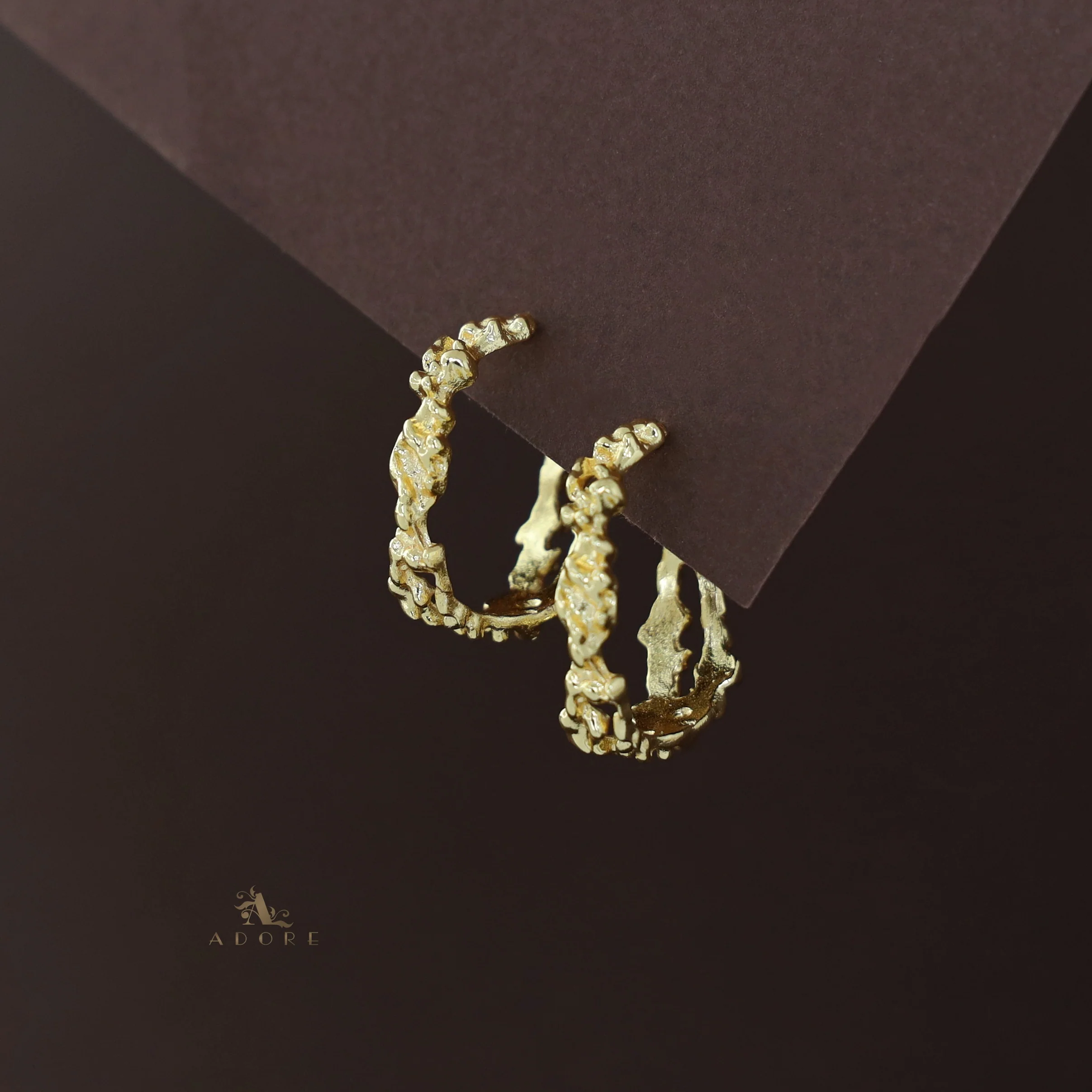 Golden Crushed Hoop - Image 2