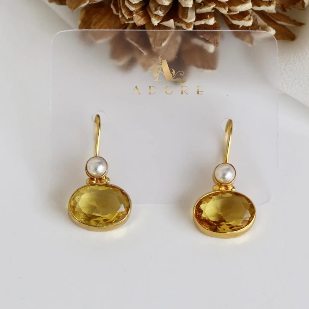 Golden Dhaarini Pearl Earring - Image 13