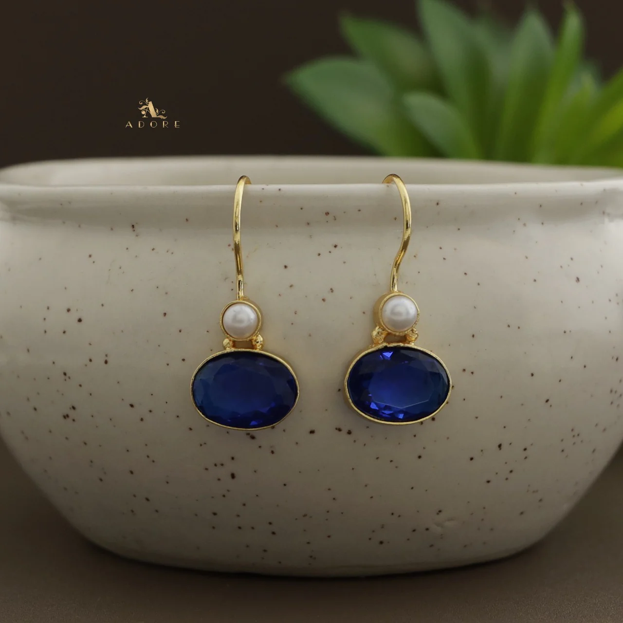 Golden Dhaarini Pearl Earring - Image 18