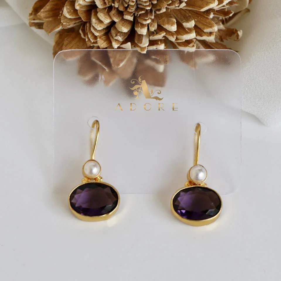 Golden Dhaarini Pearl Earring - Image 9