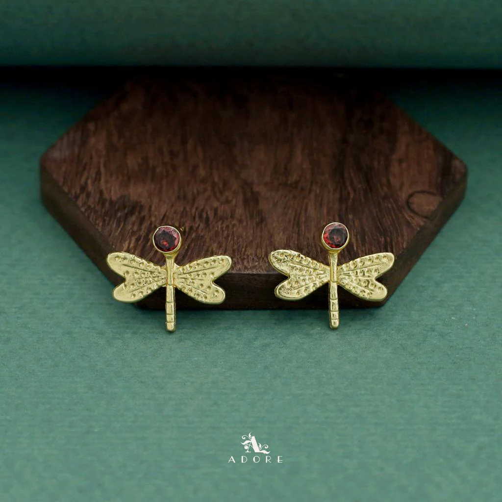 Golden Glossy Butterfly Earring - Image 10