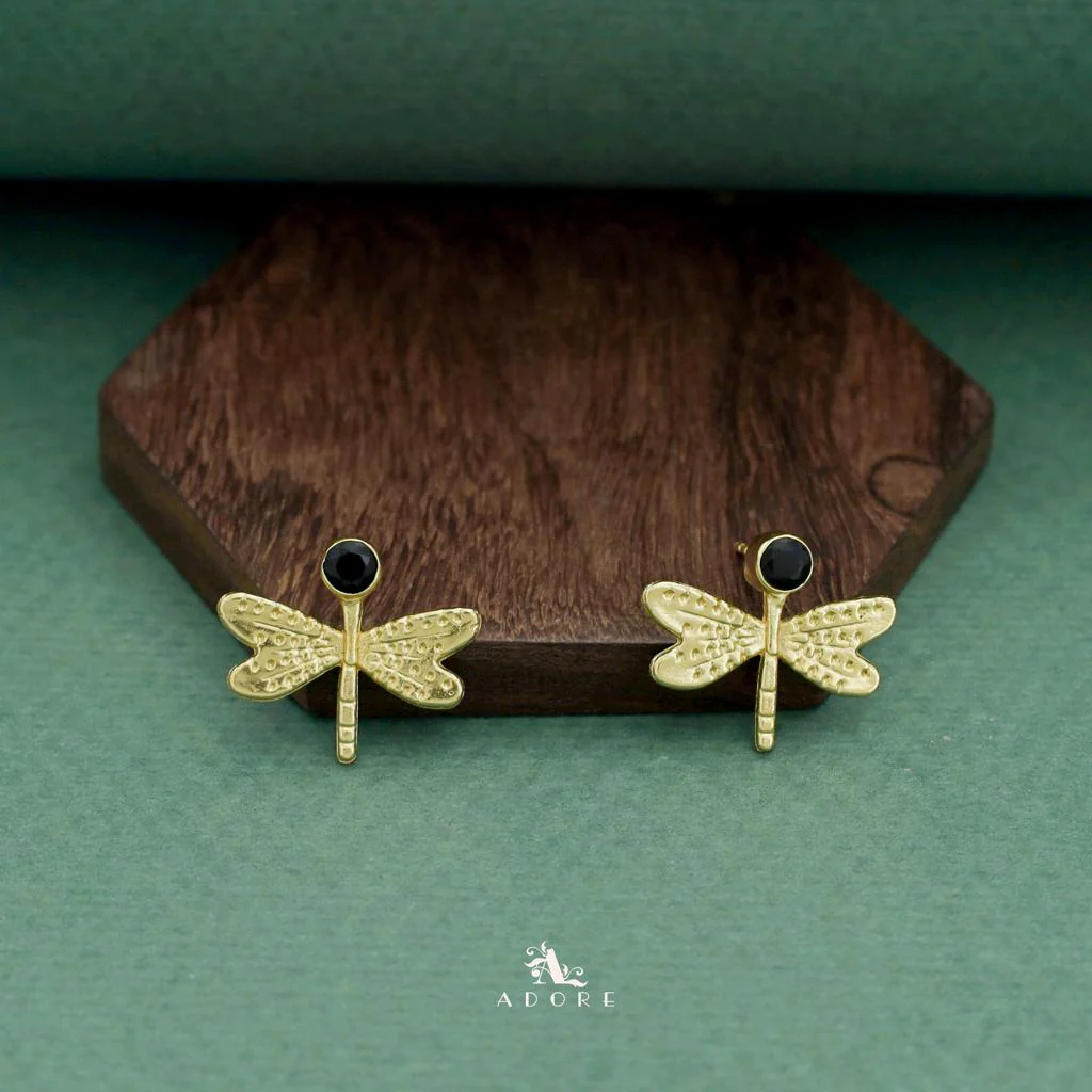 Golden Glossy Butterfly Earring - Image 12