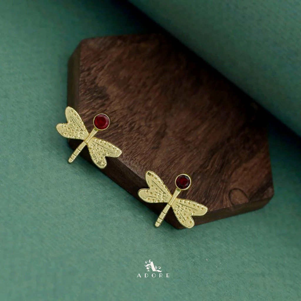 Golden Glossy Butterfly Earring - Image 17