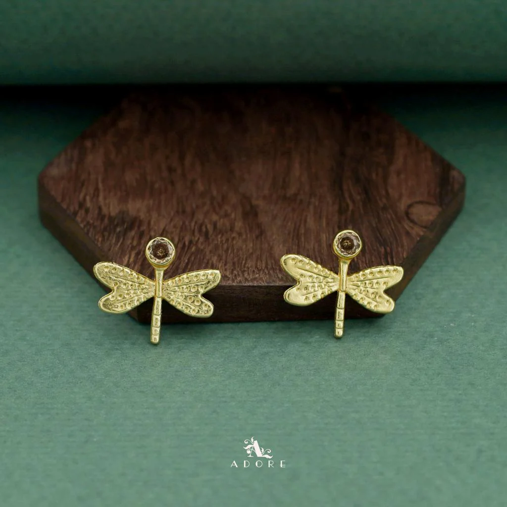 Golden Glossy Butterfly Earring - Image 19