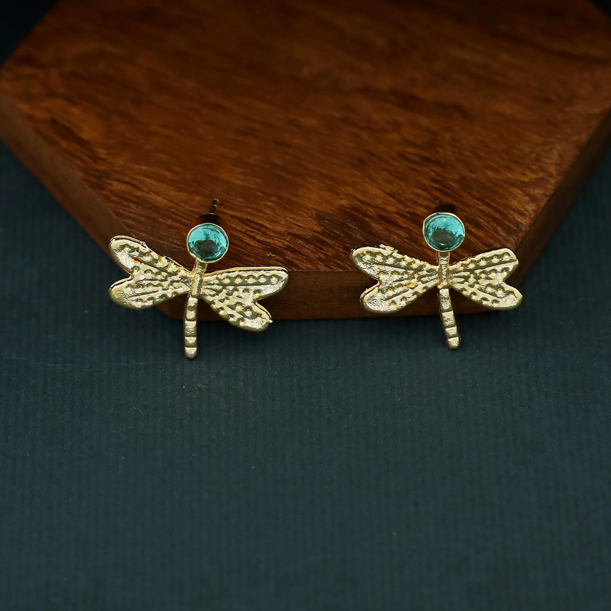 Golden Glossy Butterfly Earring - Image 20
