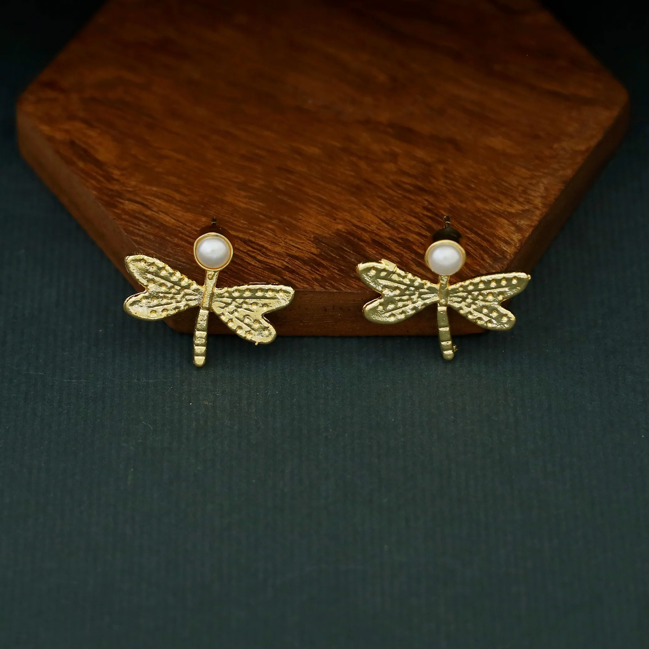 Golden Glossy Butterfly Earring - Image 21