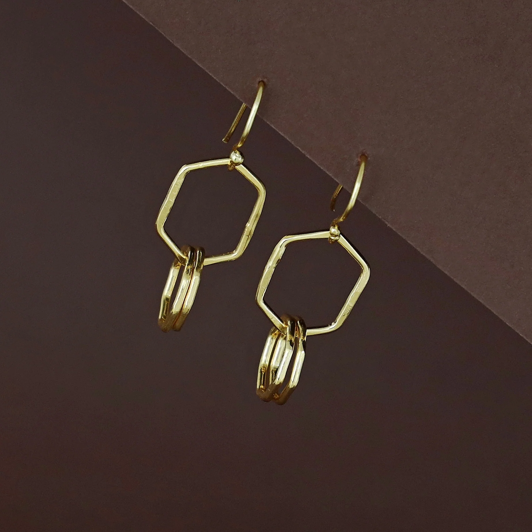 Golden Hexagon Dual Octagon Drop - Image 3