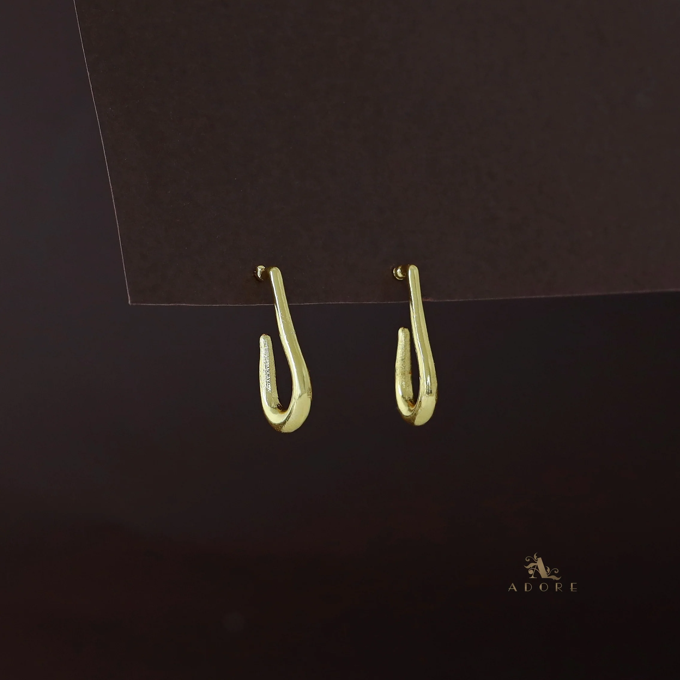 Emily Golden Hook Earring - Image 3